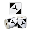 Dangerous Goods Label Roll Limited Quantity Airfreigh White/Black, 99mm x 99mm, 500 Labels Roll